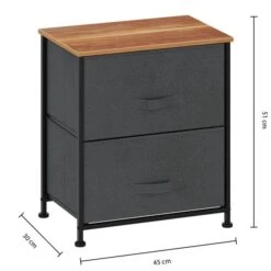 Tissa Grey 2 Drawer Storage Unit 14 Tissa Grey 2 Drawer Storage Unit -Home Furnishing Store 30944951 alt03