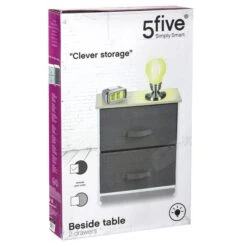 Tissa Grey 2 Drawer Storage Unit 18 Tissa Grey 2 Drawer Storage Unit -Home Furnishing Store 30944951 alt07