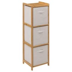 Tissa White 3 Box Storage Unit