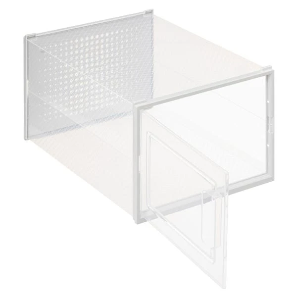 Set Of 2 Stackable Clear Shoe Boxes 4 Set Of 2 Stackable Clear Shoe Boxes - Image 2