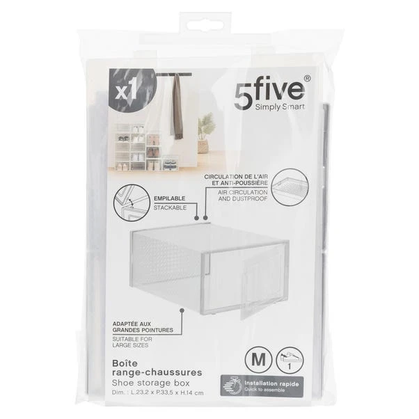 Set Of 2 Stackable Clear Shoe Boxes 10 Set Of 2 Stackable Clear Shoe Boxes - Image 8