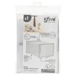 Set Of 2 Stackable Clear Shoe Boxes 37 Set Of 2 Stackable Clear Shoe Boxes -Home Furnishing Store 30944959 alt09