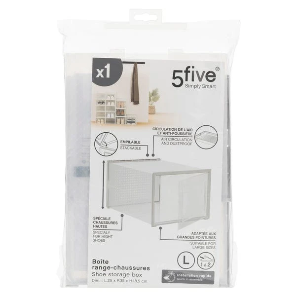 Set Of 2 Stackable Clear Shoe Boxes 20 Set Of 2 Stackable Clear Shoe Boxes - Image 18