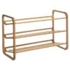 Designer Bamboo 9 Pair Shoe Storage Rack