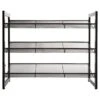 Metal Black 9 Pair Shoe Storage Rack -Home Furnishing Store 30944965