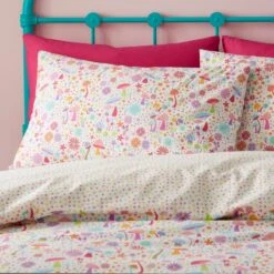 Zingy Mushroom Reversible Duvet Cover And Pillowcase Set -Home Furnishing Store 30945360 alt01