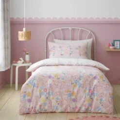 Disney Minnie Mouse & Daisy Duck 100% Cotton Duvet Cover And Pillowcase Set -Home Furnishing Store 30945402