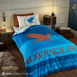 Harry Potter Ravenclaw Reversible Duvet Cover And Pillowcase Set 17 Harry Potter Ravenclaw Reversible Duvet Cover And Pillowcase Set -Home Furnishing Store 30945414
