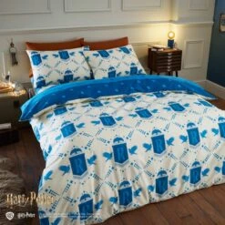 Harry Potter Ravenclaw Reversible Duvet Cover And Pillowcase Set 13 Harry Potter Ravenclaw Reversible Duvet Cover And Pillowcase Set -Home Furnishing Store 30945418 alt02