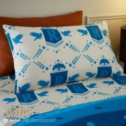 Harry Potter Ravenclaw Reversible Duvet Cover And Pillowcase Set 14 Harry Potter Ravenclaw Reversible Duvet Cover And Pillowcase Set -Home Furnishing Store 30945418 alt03