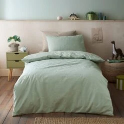 Heatset Dinosaur Duvet Cover And Pillowcase Set