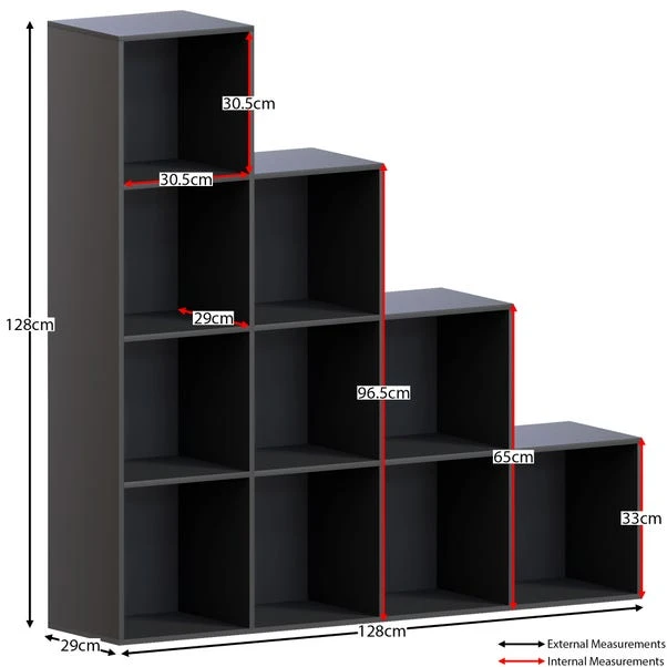 Vida Designs Durham 10 Cube Staircase Storage Unit 22 Vida Designs Durham 10 Cube Staircase Storage Unit - Image 20