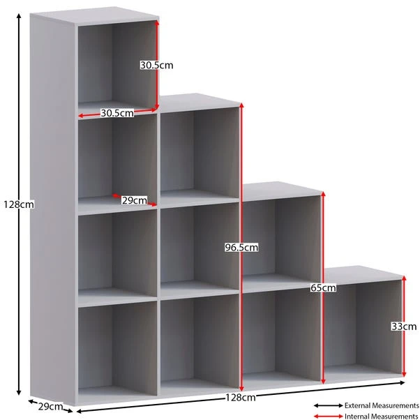Vida Designs Durham 10 Cube Staircase Storage Unit 10 Vida Designs Durham 10 Cube Staircase Storage Unit - Image 8