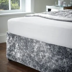 Catherine Lansfield Crushed Velvet Divan Base Bed Wrap 36 Catherine Lansfield Crushed Velvet Divan Base Bed Wrap -Home Furnishing Store 30956817 alt02
