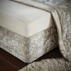 Catherine Lansfield Crushed Velvet Divan Base Bed Wrap 29 Catherine Lansfield Crushed Velvet Divan Base Bed Wrap -Home Furnishing Store 30956820 alt01