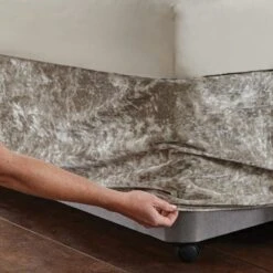 Catherine Lansfield Crushed Velvet Divan Base Bed Wrap 32 Catherine Lansfield Crushed Velvet Divan Base Bed Wrap -Home Furnishing Store 30956820 alt04