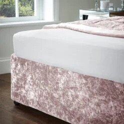 Catherine Lansfield Crushed Velvet Divan Base Bed Wrap 24 Catherine Lansfield Crushed Velvet Divan Base Bed Wrap -Home Furnishing Store 30956824 alt02