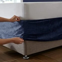 Catherine Lansfield Kingsley Matte Velvet Divan Base Bed Wrap -Home Furnishing Store 30956842 alt03