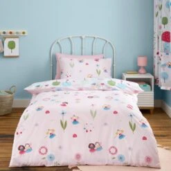 Toadstool Fairies Reversible Polycotton Duvet Cover & Pillowcase Set 34 Toadstool Fairies Reversible Polycotton Duvet Cover & Pillowcase Set -Home Furnishing Store 30957168 alt02