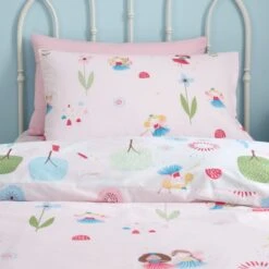 Toadstool Fairies Reversible Polycotton Duvet Cover & Pillowcase Set 29 Toadstool Fairies Reversible Polycotton Duvet Cover & Pillowcase Set -Home Furnishing Store 30957227 alt03
