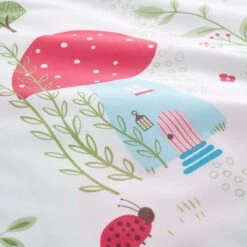 Toadstool Fairies Reversible Polycotton Duvet Cover & Pillowcase Set 24 Toadstool Fairies Reversible Polycotton Duvet Cover & Pillowcase Set -Home Furnishing Store 30957243 alt04