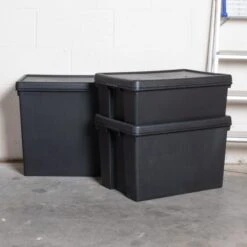 Wham Bam 3 Piece Black Multisize Heavy Duty Box & Lid -Home Furnishing Store 30957776 alt02