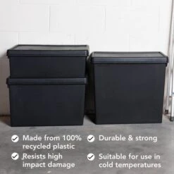Wham Bam 3 Piece Black Multisize Heavy Duty Box & Lid -Home Furnishing Store 30957776 alt04
