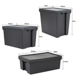 Wham Bam 3 Piece Black Multisize Heavy Duty Box & Lid -Home Furnishing Store 30957776 alt05
