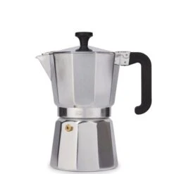 La Cafetiere Venice Alum 6 Cup Silver Espresso Cafetiere