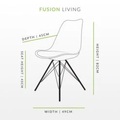 Fusion Living Soho Plastic Dining Chair -Home Furnishing Store 30960221 alt09