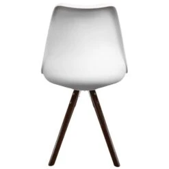 Fusion Living Soho White Plastic Dining Chair With Pyramid Legs -Home Furnishing Store 30960349 alt05