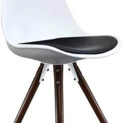 Fusion Living Soho White Plastic Dining Chair With Pyramid Legs -Home Furnishing Store 30960349 alt06