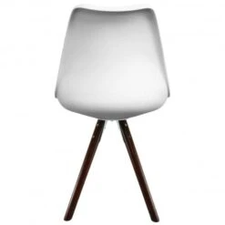 Fusion Living Soho White Plastic Dining Chair With Pyramid Legs -Home Furnishing Store 30960350 alt05