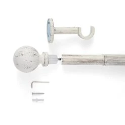 Vintage Floral Extendable Metal Curtain Pole -Home Furnishing Store 30960749 alt02