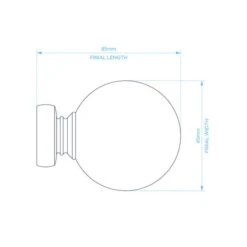 Vintage Floral Extendable Metal Curtain Pole -Home Furnishing Store 30960749 alt08