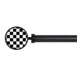 Checkerboard Extendable Metal Eyelet Curtain Pole 9 Checkerboard Extendable Metal Eyelet Curtain Pole -Home Furnishing Store 30961337 alt01