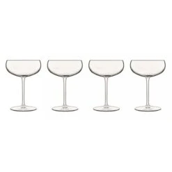 Luigi Bormioli Talismano Set Of 4 Old Martini Glasses