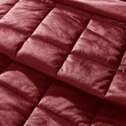 Catherine Lansfield Kingsley Matt Velvet Quilted Bedspread -Home Furnishing Store 30962913 alt04