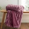 Bianca So Soft Carved Faux Fur Throw 150cm X 200cm -Home Furnishing Store 30962929