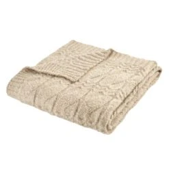 Bianca Cosy Soft Cable Knit Throw 130cm X 170cm -Home Furnishing Store 30962965 alt05