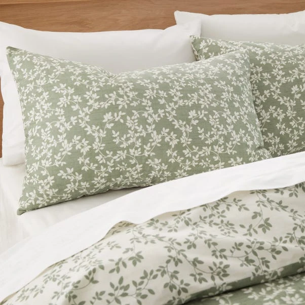 Bianca Shadow Leaves 200 Thread Count Cotton Duvet Cover And Pillowcase Set 10 Bianca Shadow Leaves 200 Thread Count Cotton Duvet Cover And Pillowcase Set - Image 8
