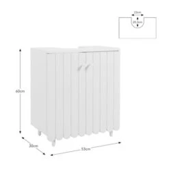 Scallop Under Sink Unit -Home Furnishing Store 30963068 alt09