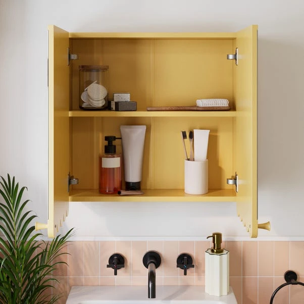 Scallop Mirror Wall Cabinet 4 Scallop Mirror Wall Cabinet - Image 2