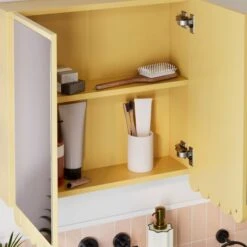 Scallop Mirror Wall Cabinet 24 Scallop Mirror Wall Cabinet -Home Furnishing Store 30963123 alt03