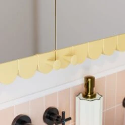 Scallop Mirror Wall Cabinet 25 Scallop Mirror Wall Cabinet -Home Furnishing Store 30963123 alt04