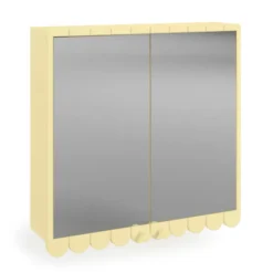 Scallop Mirror Wall Cabinet 27 Scallop Mirror Wall Cabinet -Home Furnishing Store 30963123 alt06