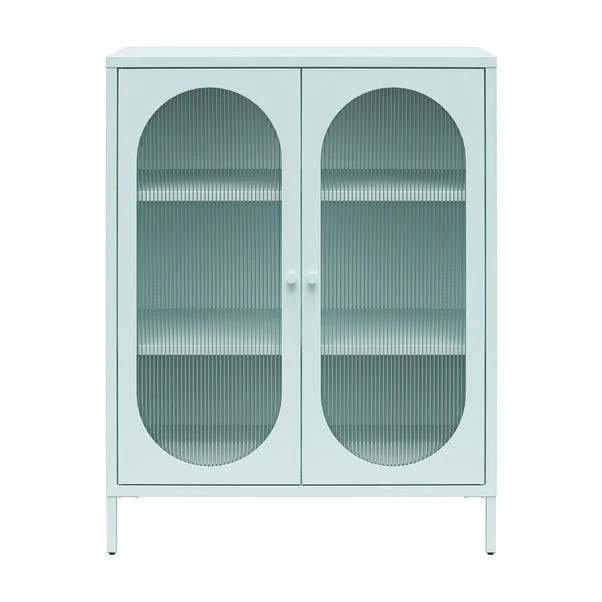 Luna Small Fluted Sideboard, Glass 5 Luna Small Fluted Sideboard, Glass - Image 3