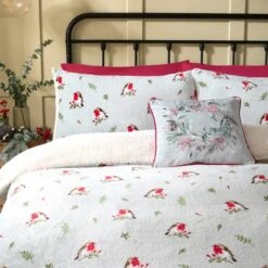 Winter Robin Duvet Cover & Pillowcase Set -Home Furnishing Store 30963979 alt01