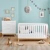 Babymore Mona 2 Piece Nursery Room Set, White 2 Babymore Mona 2 Piece Nursery Room Set, White -Home Furnishing Store 30964235