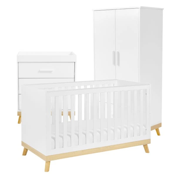 Babymore Mona 3 Piece Nursery Room Set, White 8 Babymore Mona 3 Piece Nursery Room Set, White - Image 6